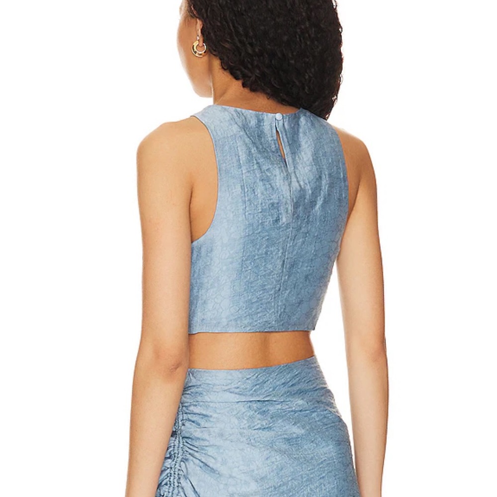 Revolve Tularosa Amy Top in Sea Blue - Picture 3 of 5